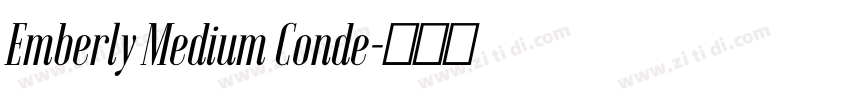 Emberly Medium Conde字体转换